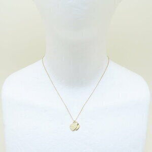 TIFFANY Return to Tiffany Double Heart Necklace Yellow Gold